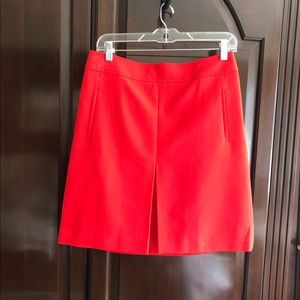 Loft Orange A-line  skirt .